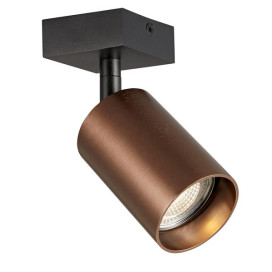 TABOO 1L GU10 (excl) noir + bronze brossé, plafonnier