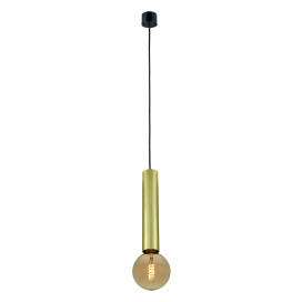 TABOO suspension E27 (excl) noir + or brossé