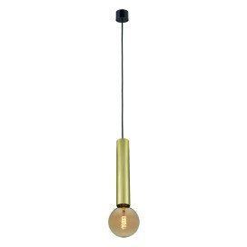 TABOO suspension E27 (excl) noir + or brossé
