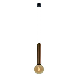 TABOO suspension E27 (excl) noir + bronze brossé