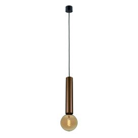 TABOO suspension E27 (excl) noir + bronze brossé