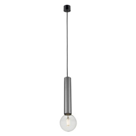 TABOO suspension E27 (excl) noir + acier brossé