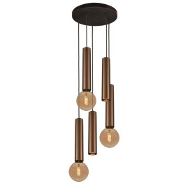 TABOO suspension 5L 2x GU10 (excl) 3x E27 (excl) noir + bronze brossé