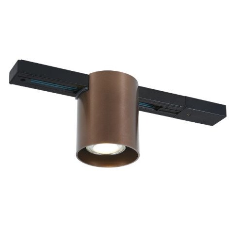 BABAR rnd 1xGU10 excl monofase track spot geborsteld brons