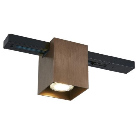 BABAR sqr 1xGU10 excl monofase track spot geborsteld brons