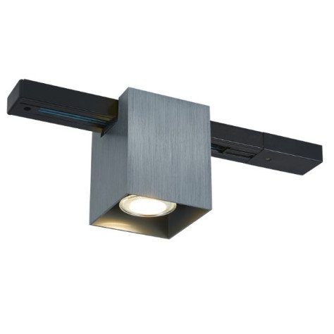 BABAR sqr 1xGU10 excl monofase track spot geborsteld staal