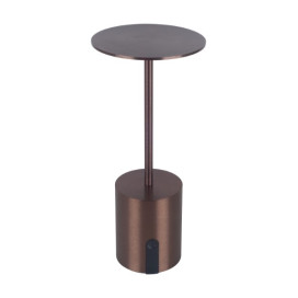 POPPY LED tafellamp 2W 180Lm IP44, herlaadbare batterij incl, roest