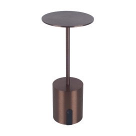 POPPY LED tafellamp 2W 180Lm IP44, herlaadbare batterij incl, roest