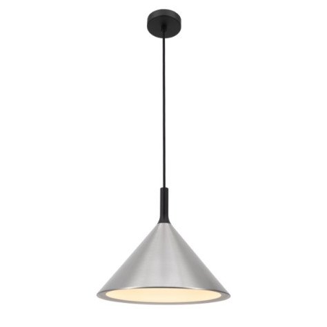 KOTO 1xE27 Pendel Ø295mm zilver / zwart / wit