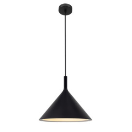 KOTO 1xE27 Pendel Ø295mm zwart / zwart / wit
