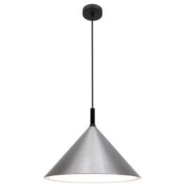 KOTO 1xE27 Pendel Ø395mm zilver / zwart / wit