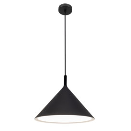 KOTO 1xE27 Pendel Ø395mm zwart / zwart / wit