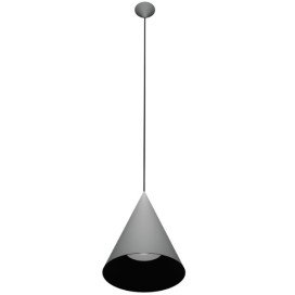 MIRAGO 1xE27 Pendel Ø350mm grijs / zwart