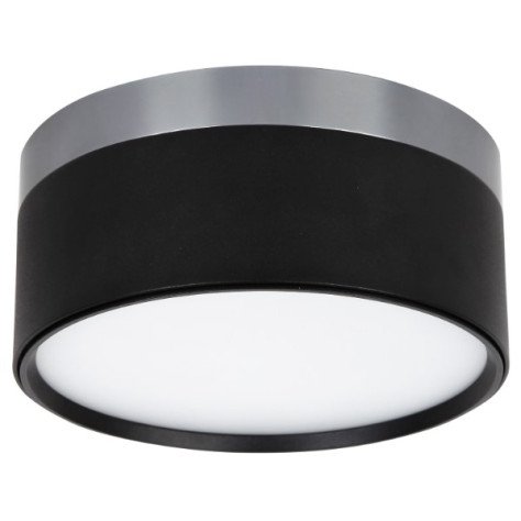 RAKU 24W Ø158mm geborsteld staal + zwart