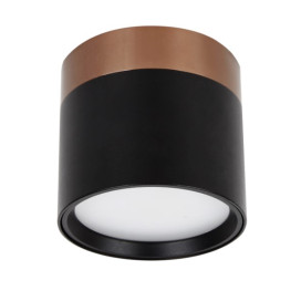 RAKU 7W Ø75mm geborsteld brons + zwart