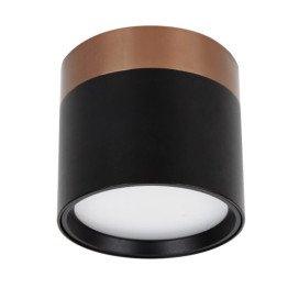 RAKU 7W Ø75mm geborsteld brons + zwart