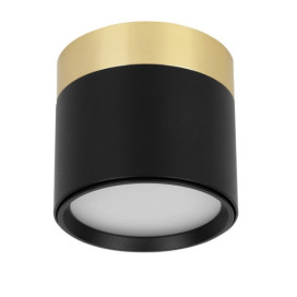 RAKU 7W Ø75mm geborsteld goud + zwart