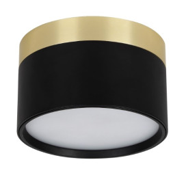 RAKU 12W Ø113mm geborsteld goud + zwart