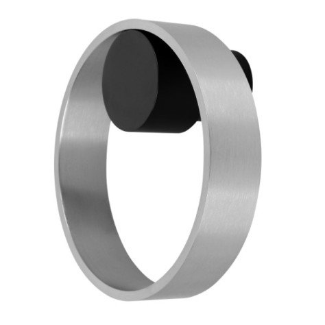 BIJOU Wandlicht 10 Watt geborsteld staal + zwart