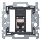 1 connexion RJ45 STP Cat. 6A, prêt pour l'alimentation PoE++, modèle plat, incl. socle 60 x 71 mm avec fixation par griffes