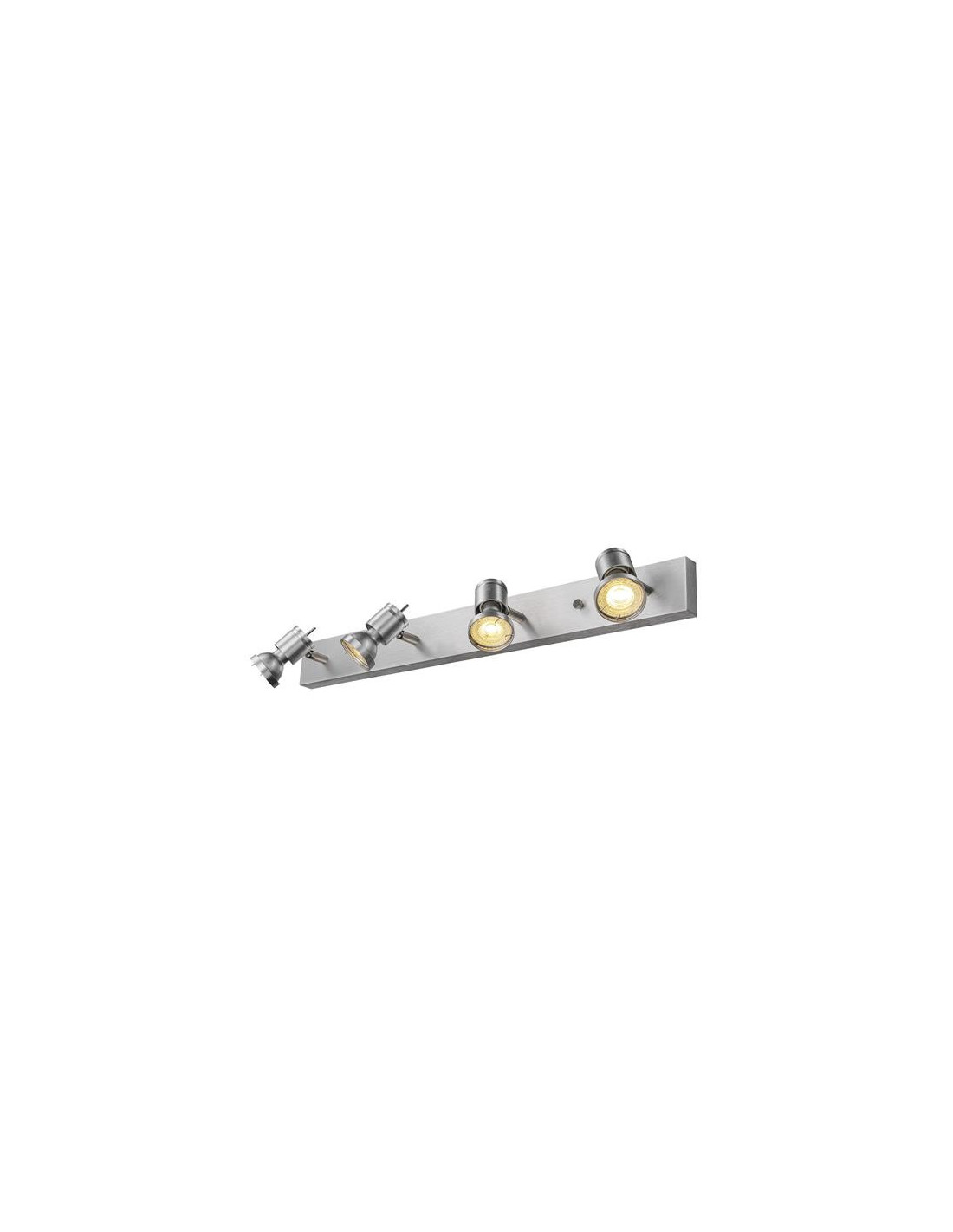 Asto 4 spot mur/plafond GU10 4x50W alu brossé