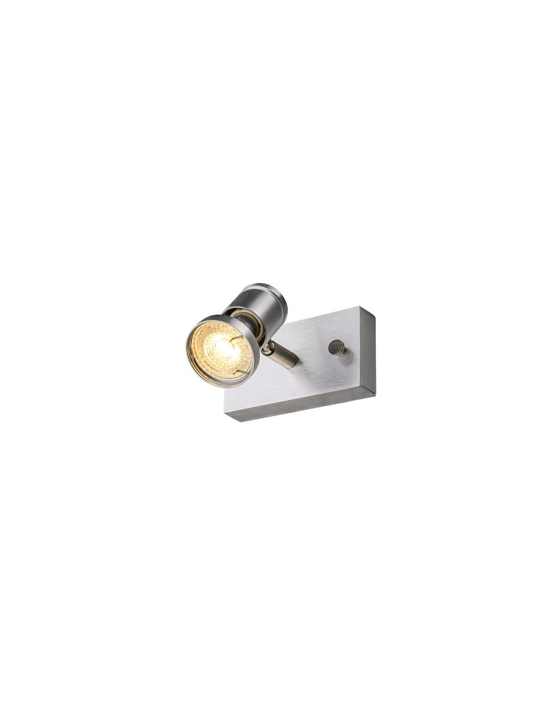Asto 1 spot mur/plafond GU10 50W 230V alu brossé
