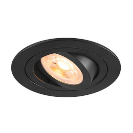NEW TRIA 75 DL rond 10 W GU10 noir