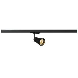 AVO railspot QPAR51/GU10 50W acier rond diam.6cm noir incl. 1F.-adapteur