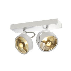 KALU 2 QPAR plafonnier, blanc mat. ES111, max. 2x75W