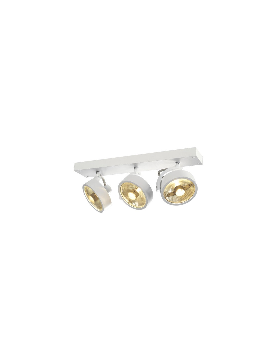 KALU 3 QPAR plafonnier, blanc mat. ES111, max. 3x75W