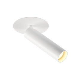 KARPO applique/plafonnier enc LED 7,5W 3000K alu/acier simple rozet plat blanc