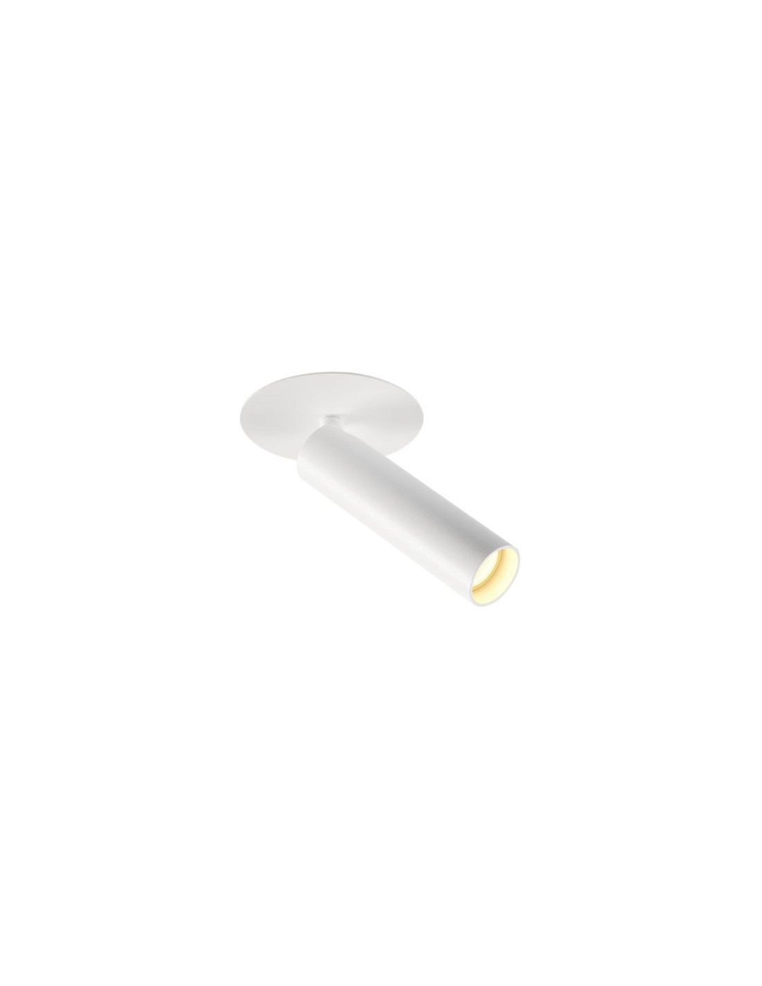 KARPO applique/plafonnier enc LED 7,5W 3000K alu/acier simple rozet plat blanc