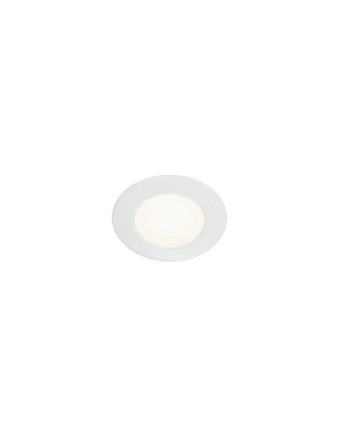 DL 126 spot encastré rond blanc Led 3W blanc chaud 12V