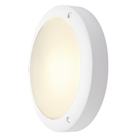 Bulan éclairage mur/plafond E14 60W 230V IP44 verre satiné blanc