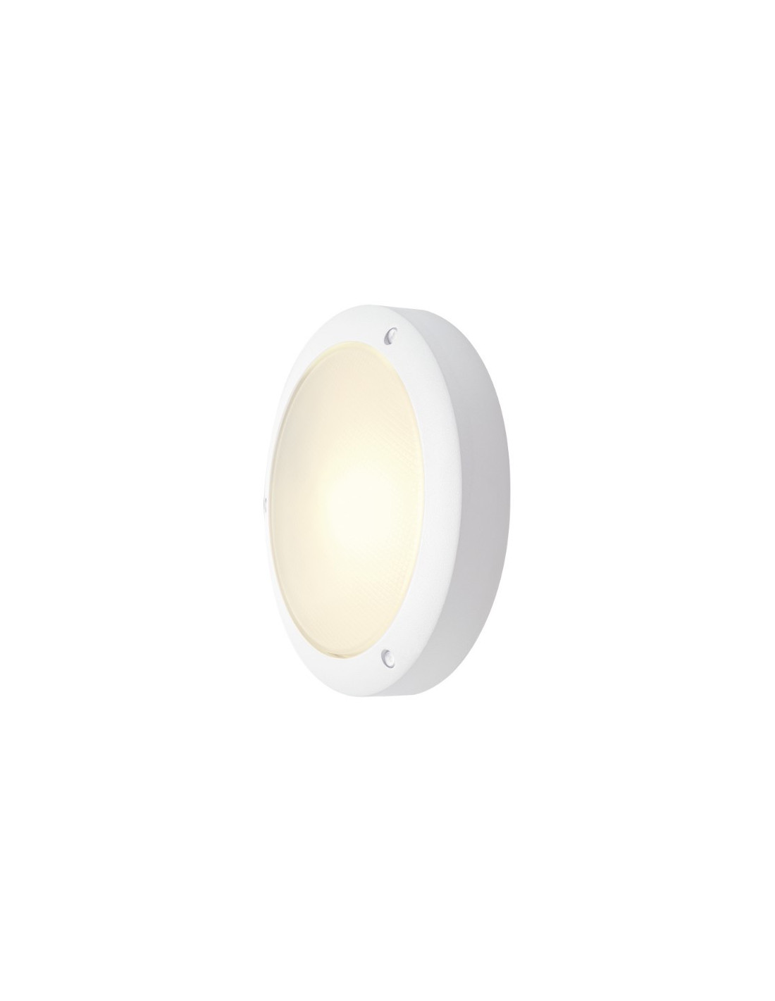 Bulan éclairage mur/plafond E14 60W 230V IP44 verre satiné blanc
