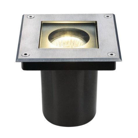 Dasar Square GU10 spot encastré sol 35W 230V IP67 couverture inox