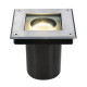 Dasar Square GU10 spot encastré sol 35W 230V IP67 couverture inox
