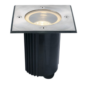 Spot encastré dans le sol outdoor DASAR 80 QPAR51 IP67 carré acier inox 316 35W