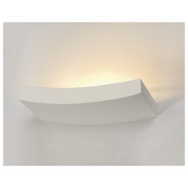 GL 102 Curve applique 1x100W R7s B36xH6,5xD17cm blanc