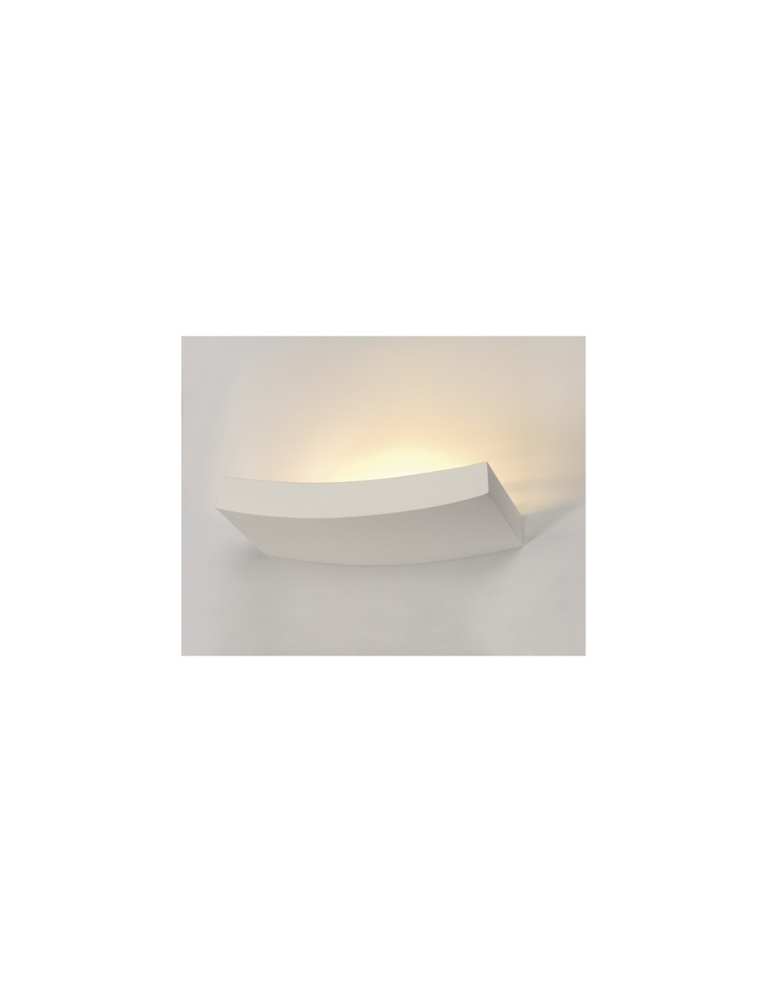 GL 102 Curve applique 1x100W R7s B36xH6,5xD17cm blanc