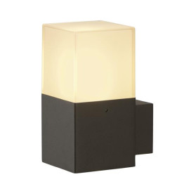 Grafit WL applique 1x11W E27 230V B8,5xH17xD11,5cm anthracite/blanc IP44