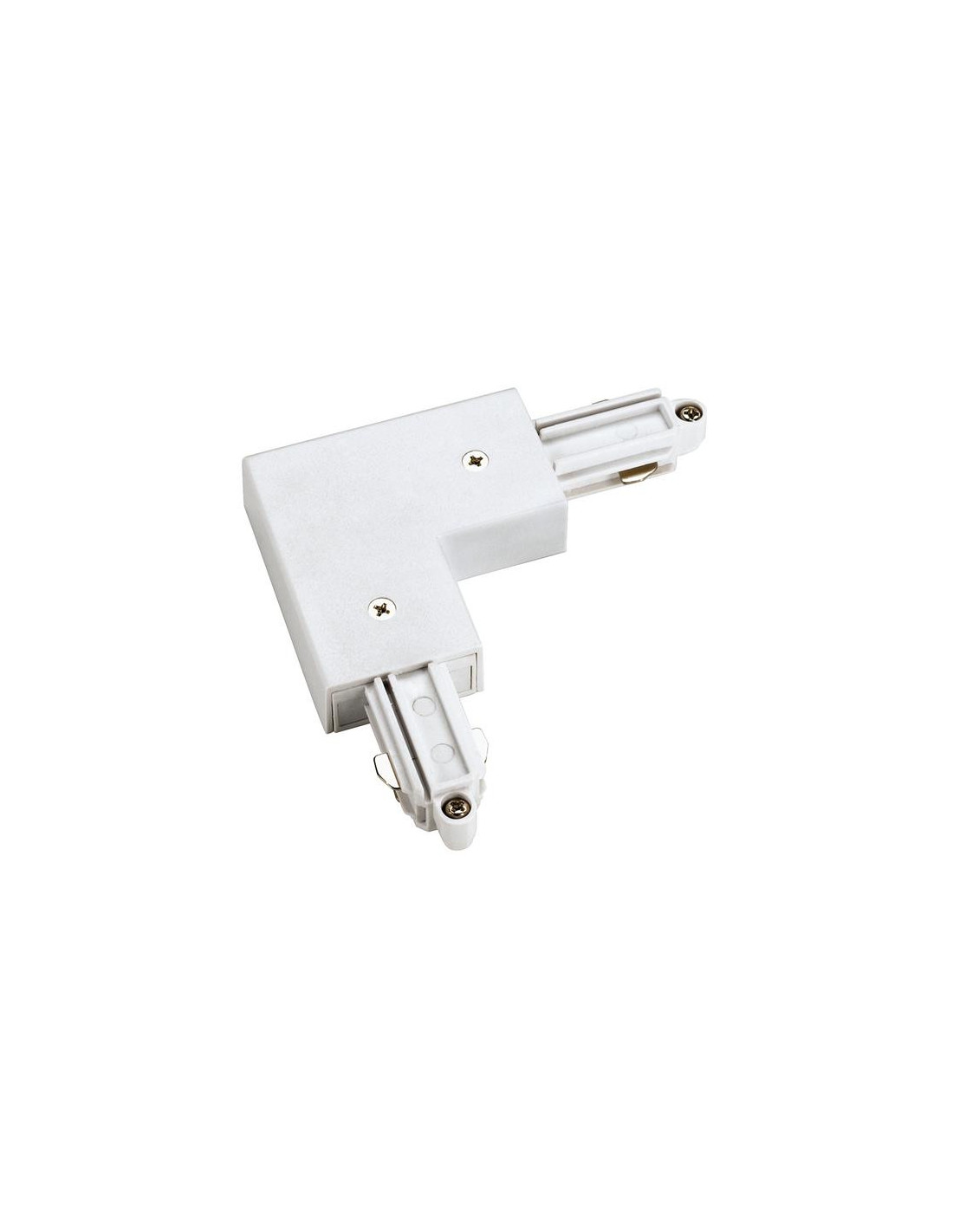 Connection coin pour 1-Fase HV-rail échouement extérieur blanc