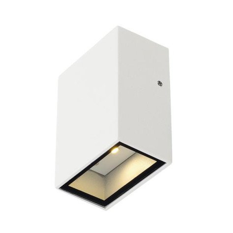 QUAD 1 applique carree blanche LED blanc chaud 1x3W