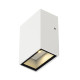 QUAD 1 applique carree blanche LED blanc chaud 1x3W