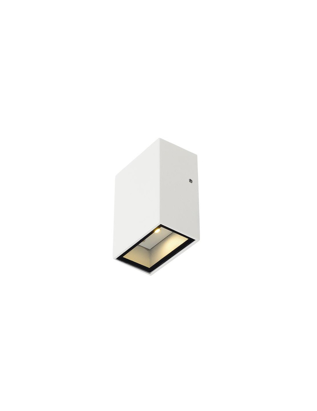 QUAD 1 applique carree blanche LED blanc chaud 1x3W