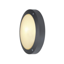 Bulan applique 1x max. 60W E14 230V D27cm verre satiné IP44 anthracite