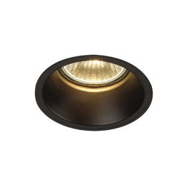 HORN GU10 encastré, rond, noir mat, max. 50W