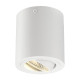 TRILEDO ROUND CL plafonnier, blanc mat, 6W, 38°, 3000K, incl. ressorts