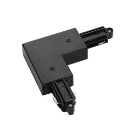 Connexion-L pour 1-phase rail 230V, apparant, noir, terre extérieur