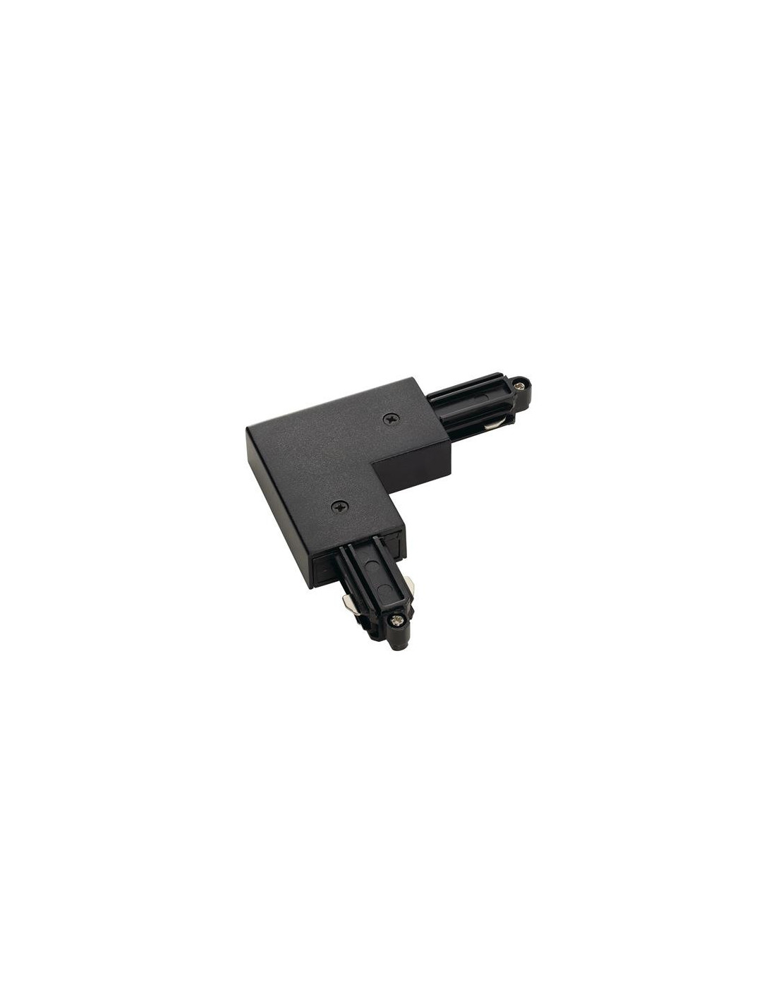 Connexion-L pour 1-phase rail 230V, apparant, noir, terre extérieur